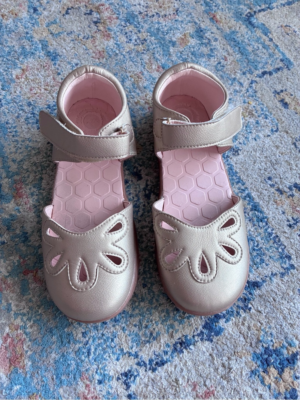 Girls' Livie & Luca Petal Dew Drop 2.0 Champagne gold Mary Jane size 3